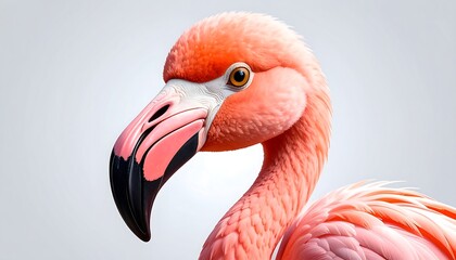Obraz premium pink flamingo