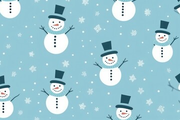 Snowman pattern backgrounds winter.
