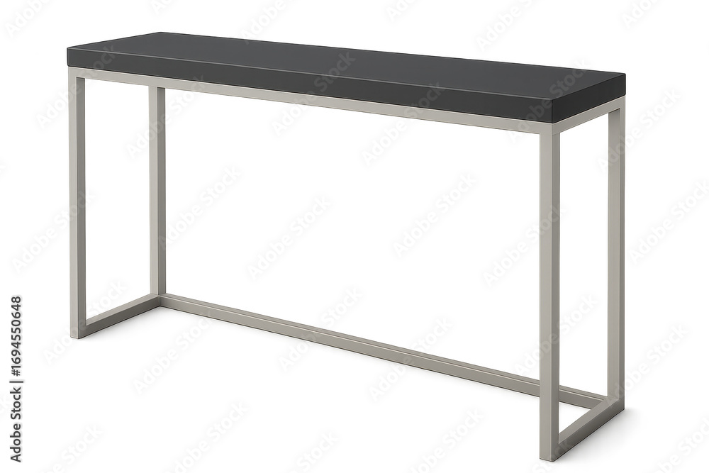 Aufkleber elegant gray console table isolated on transparent backdrop for designers use