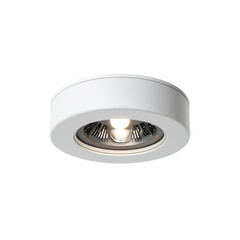 Naklejka premium Modern White Recessed LED Ceiling Light Fixture