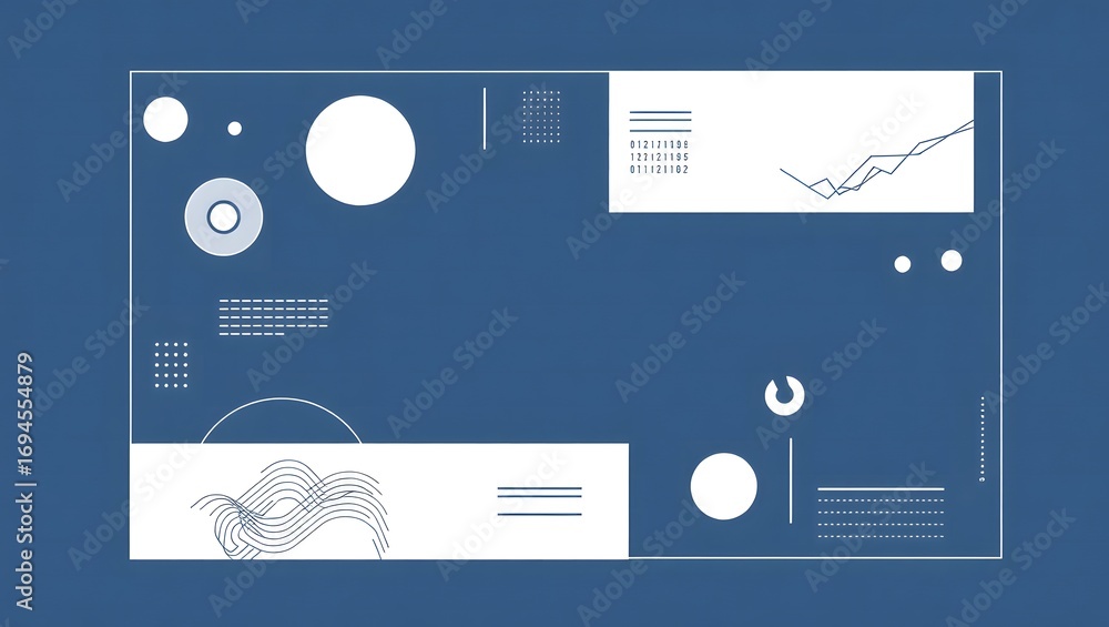 Wall mural flat user interface design