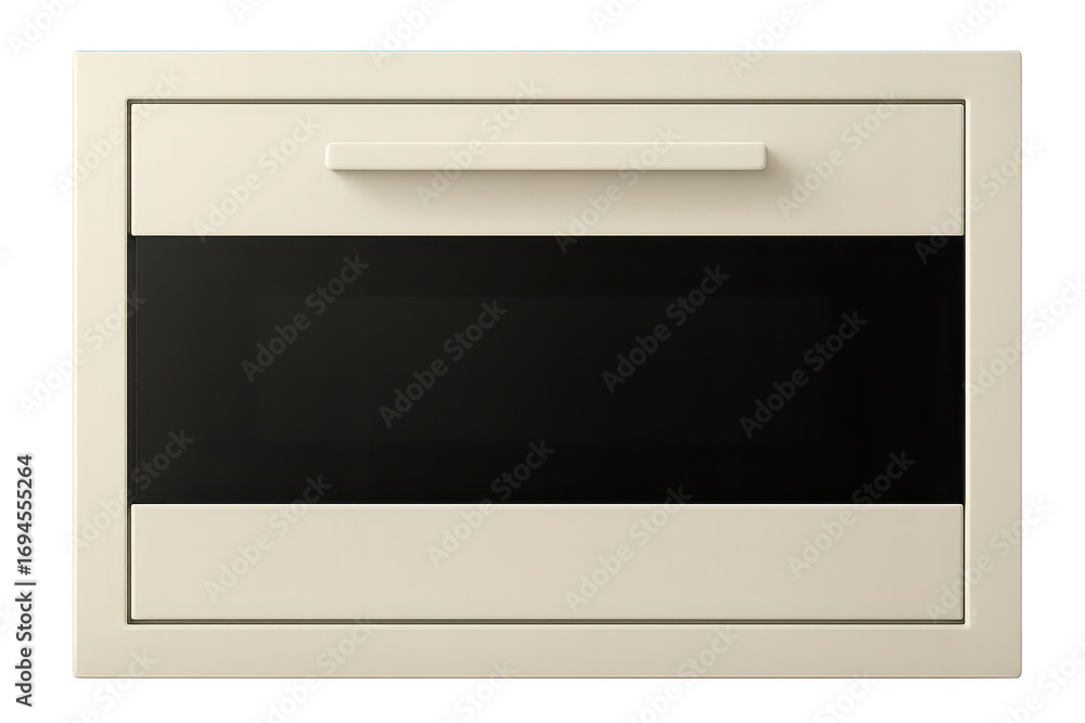 Poster Modern built-in oven with drawer isolated on transparent background style