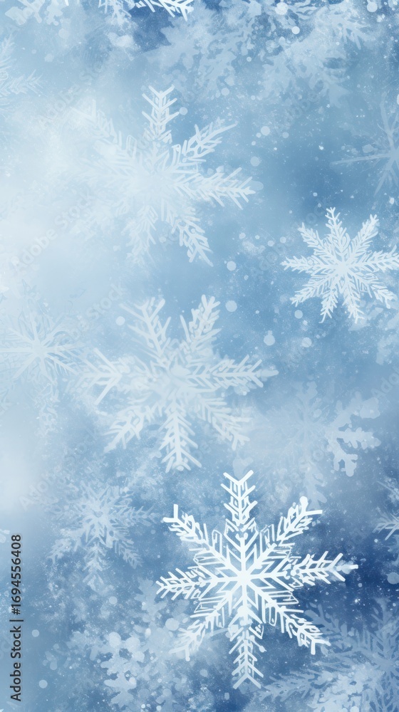 Poster snowflake pattern seamless abstract nature shape.