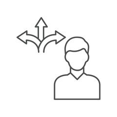 Flexibility  thinline icon , vector, pixel perfect, illustrator file 
