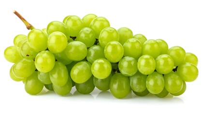 Fresh green grapes cluster
