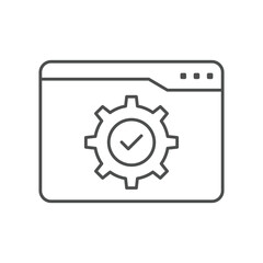 Web Setting thinline icon , vector, pixel perfect, illustrator file 
