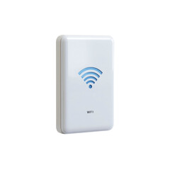 White Wifi Hotspot Device Mockup - Wireless Internet Access Point