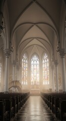 Fototapeta premium Sunlit Sanctuary
