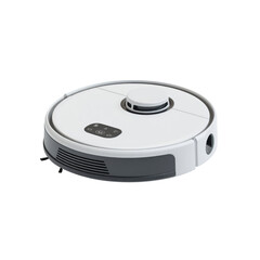 Fototapeta premium Smart Robotic Vacuum Cleaner - Modern Home Cleaning Technology