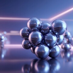 Digital 3D Sphere – Sci-Fi Technology Artwork