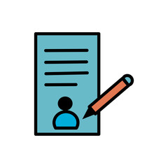 Resume Document Profile Icon