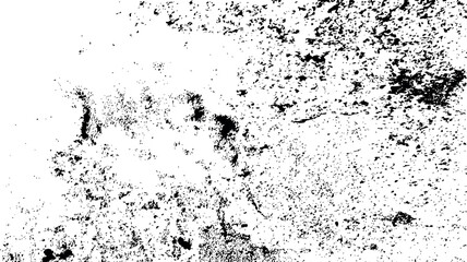 Black and white cracked texture with horizontal fissures, distressed grunge surface damage, vintage concrete wall background for abstract overlays, posters, and design templates