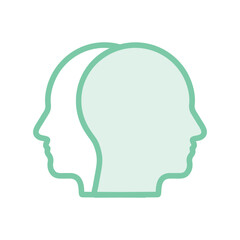 Individual Personality duotone line icon , vector, pixel perfect, illustrator file 
