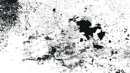 Black and white cracked texture with horizontal fissures, distressed grunge surface damage, vintage concrete wall background for abstract overlays, posters, and design templates