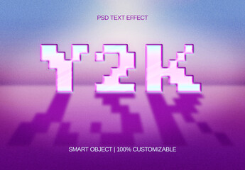 Y2K Pixel Style Text Effect