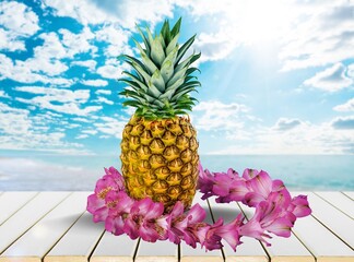 Fresh ripe tasty sweet Pineapple fruit