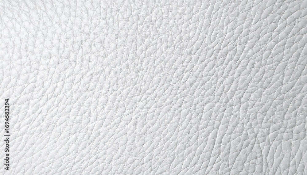 Poster white leather texture with soft grain pattern and natural wrinkles creating elegant abstract backgro