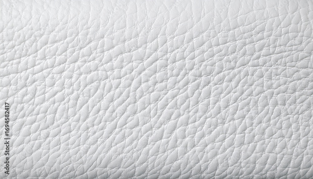 Poster white leather texture with soft grain pattern and natural wrinkles creating elegant abstract backgro