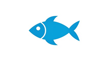 Simple blue fish graphic (1)