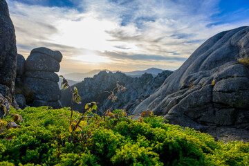 Sierra de Guadarrama al atardecer, Siete Picos