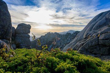 Sierra de Guadarrama al atardecer, Siete Picos