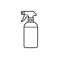 Simple outline icon of a spray bottle