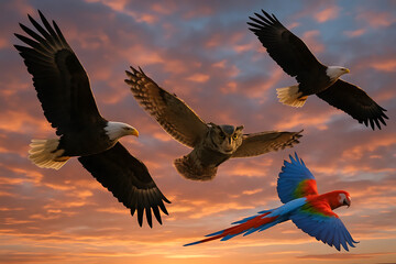 Obraz premium eagle in flight