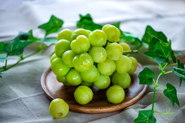 新鮮なシャインマスカット
