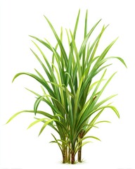 Fototapeta premium Lush green grass tuft