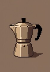 Pixelated Moka Pot