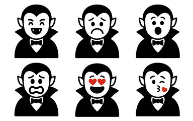 set character vampire with emotion vector
Vector set character with emotions joy, sadness, satisfaction, anger, love, kiss