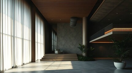 Modern hallway interior
