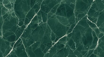 Elegant deep green marble texture with white veins for luxurious interior design and surface applications
