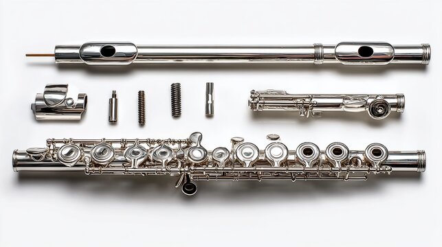 A Flutes Journey Delicate Disassembly Reveals Precision and Craftsmanship in Every Component