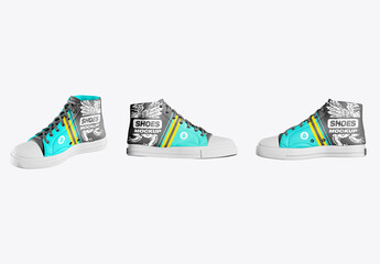 High Top Sneakers Mockup