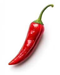 Red chili pepper, whole, studio shot
