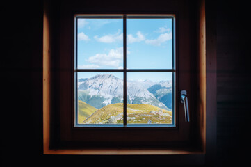 View from Alpine Cabin &ndash; Cozy Wooden Chalet with Mountain Panorama