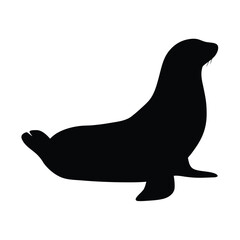 Seal silhouette vector image for animal lovers and graphic designers download now high quality art
