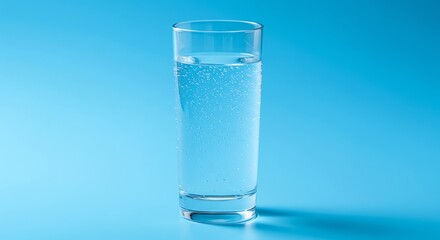Glass of water with transparent background