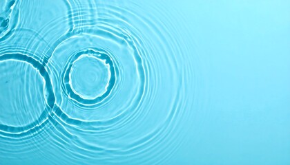 Mesmerizing water ripples on a serene light blue surface background