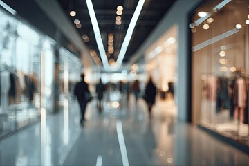 Blurred view of a shopping mall interior (1)