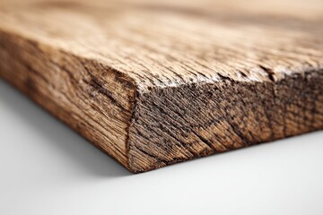 Close-up of rustic wooden plank