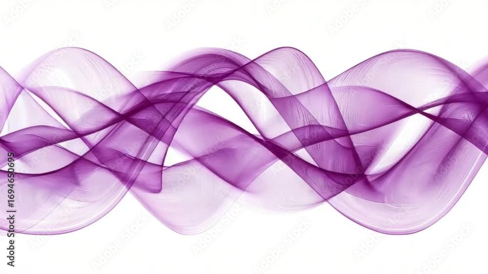 Poster abstract flowing purple wave pattern on a bright background for design projects and creative use