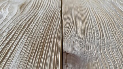 Wooden surface. Natural wood. Slow motion. High quality 4K video.