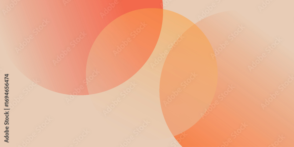 Aufkleber abstract background with 70s color gradient. background decorated with retro and fun geometric shape