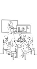 Classroom Sketches: Learning's Line