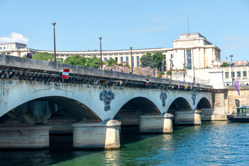 The Pont d' Lena Bridge in Paris, France