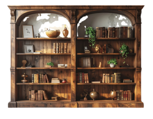 Bookshelf, PNG cutout 11891 