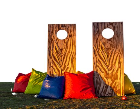  Cornhole Game Set with Bean Bags, Family and Party Fun PNG