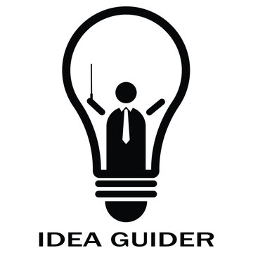 Idea guider vector icon design.